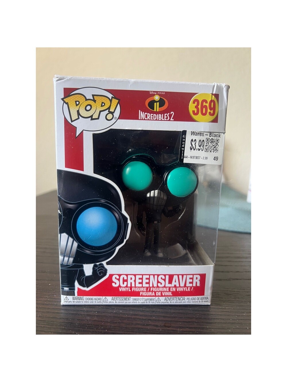 VAULTED Screenslaver Incredible 2 II Funko Pop #369 Disney Pixar Movies Villains